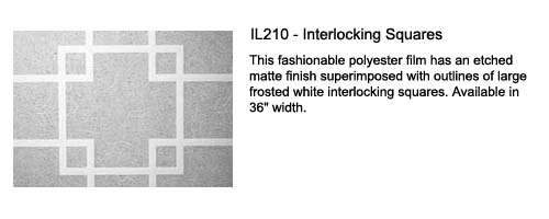 Interlocking Squares Designer Film Window Tinting Service NC SC